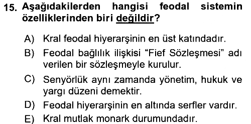 Hukuk Sosyolojisi 2015-2016 Tek Ders Sınavı - 15. soru