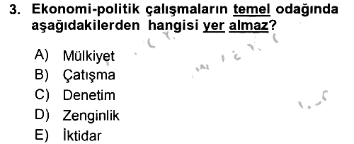 İletişim Sosyolojisi 2016-2017 3 Ders Sınavı - 3. soru