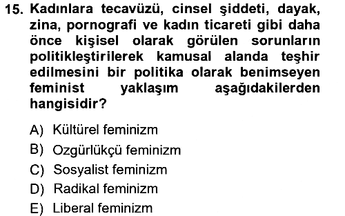 İletişim Sosyolojisi 2012-2013 Ara Sınav - 15. soru