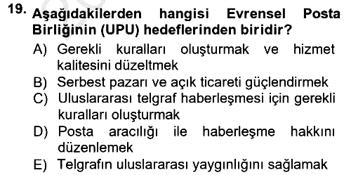 İletişim Sosyolojisi 2012-2013 Ara Sınav - 19. soru