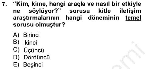 İnsan ve Toplum 2012-2013 Ara Sınav - 7. soru
