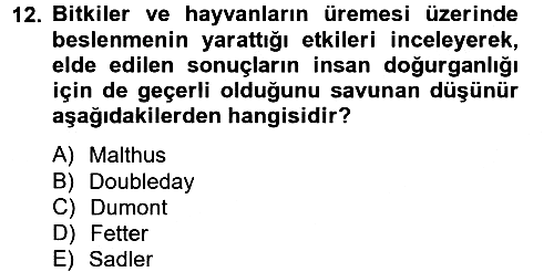 İnsan ve Toplum 2013-2014 Dönem Sonu Sınavı - 12. soru