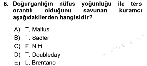 İnsan ve Toplum 2015-2016 Dönem Sonu Sınavı - 6. soru