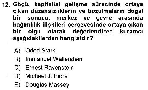 İnsan ve Toplum 2018-2019 Dönem Sonu Sınavı - 12. soru