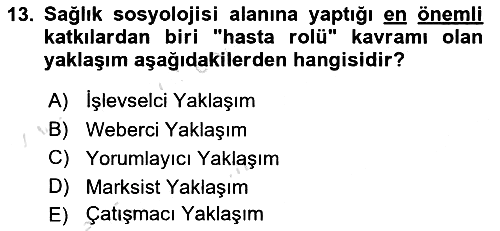 İnsan ve Toplum 2023-2024 Yaz Okulu Sınavı - 13. soru
