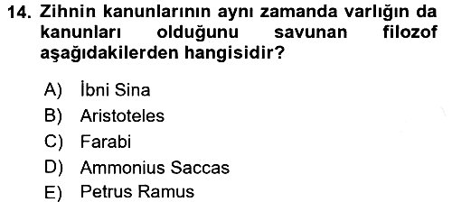 Klasik Mantık 2017-2018 Ara Sınav - 14. soru