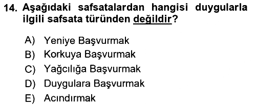 Klasik Mantık 2024-2025 Yaz Okulu Sınavı - 14. soru