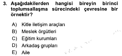 Kültür Sosyolojisi 2021-2022 Dönem Sonu Sınavı - 3. soru