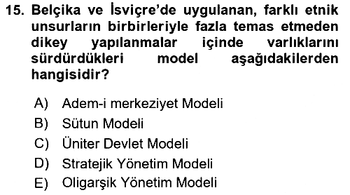 Kültür Sosyolojisi 2021-2022 Dönem Sonu Sınavı - 15. soru