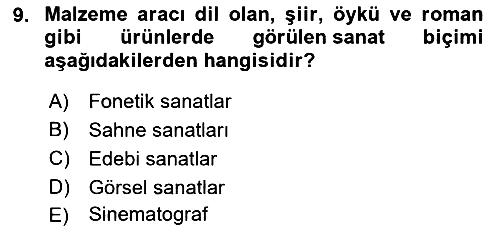Kültür Sosyolojisi 2022-2023 Dönem Sonu Sınavı - 9. soru