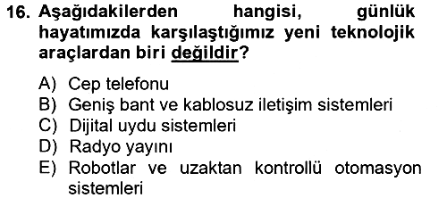 Medya Sosyolojisi 2013-2014 Tek Ders Sınavı - 16. soru