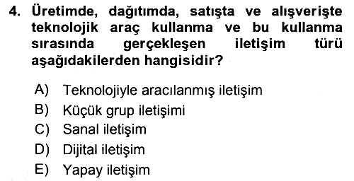 Medya Sosyolojisi 2015-2016 Tek Ders Sınavı - 4. soru