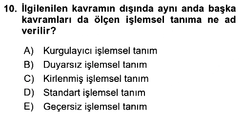 Psikoloji 2022-2023 Ara Sınav - 10. soru