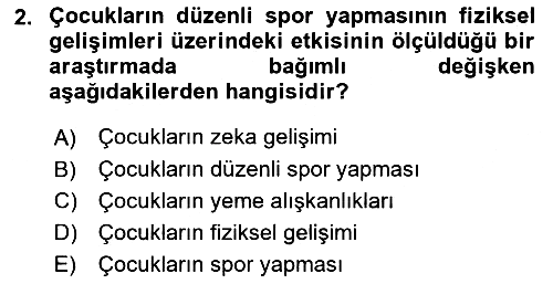 Psikoloji 2021-2022 Dönem Sonu Sınavı - 2. soru