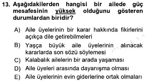 Psikoloji 2021-2022 Dönem Sonu Sınavı - 13. soru