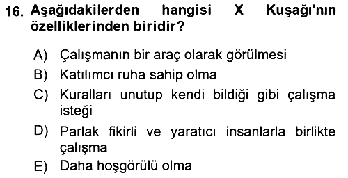 Psikoloji 2022-2023 Dönem Sonu Sınavı - 16. soru