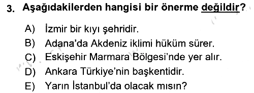 Sembolik Mantık 2023-2024 Ara Sınav - 3. soru
