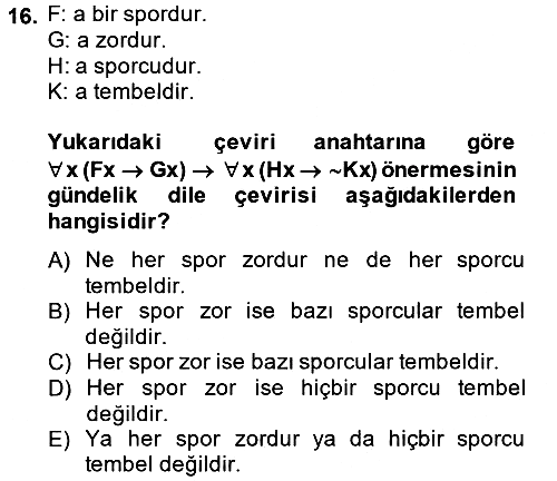 Sembolik Mantık 2013-2014 Dönem Sonu Sınavı - 16. soru