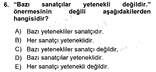 Sembolik Mantık 2024-2025 Dönem Sonu Sınavı - 6. soru