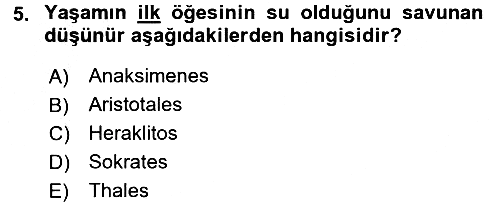 Sosyal Antropoloji 2016-2017 3 Ders Sınavı - 5. soru