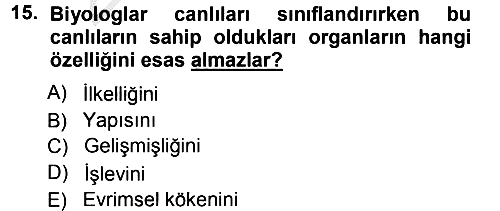 Sosyal Antropoloji 2012-2013 Ara Sınav - 15. soru