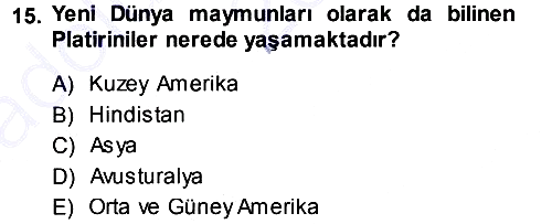 Sosyal Antropoloji 2013-2014 Ara Sınav - 15. soru