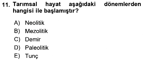 Sosyal Antropoloji 2019-2020 Dönem Sonu Sınavı - 11. soru