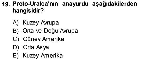 Sosyal Antropoloji 2013-2014 Tek Ders Sınavı - 19. soru
