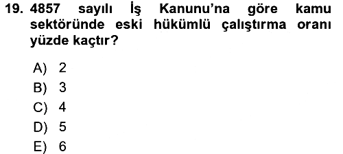 Sosyal Politika 2017-2018 3 Ders Sınavı - 19. soru