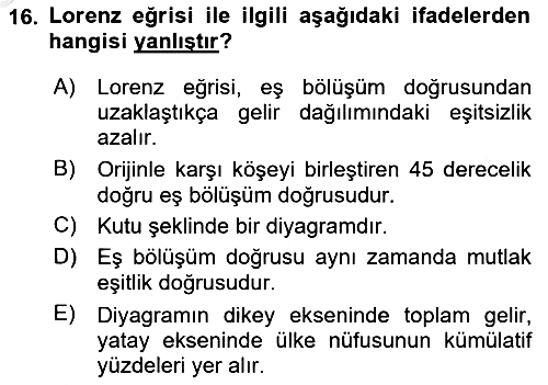 Sosyal Politika 2025-2026 Ara Sınav - 16. soru