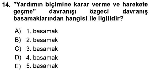 Sosyal Psikoloji 1 2022-2023 Dönem Sonu Sınavı - 14. soru