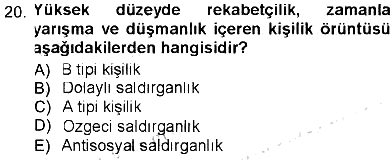 Sosyal Psikoloji 1 2012-2013 Tek Ders Sınavı - 20. soru