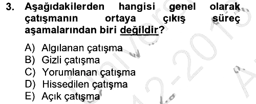 Sosyal Psikoloji 2 2012-2013 Ara Sınav - 3. soru
