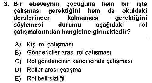 Sosyal Psikoloji 2 2015-2016 Ara Sınav - 3. soru