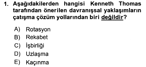 Sosyal Psikoloji 2 2016-2017 Ara Sınav - 1. soru