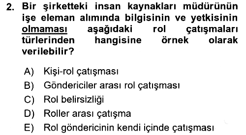 Sosyal Psikoloji 2 2017-2018 Ara Sınav - 2. soru