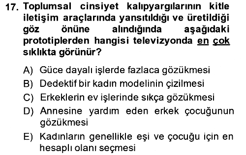 Sosyal Psikoloji 2 2014-2015 Dönem Sonu Sınavı - 17. soru