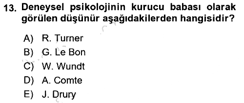 Sosyal Psikoloji 2 2023-2024 Dönem Sonu Sınavı - 13. soru