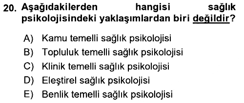 Sosyal Psikoloji 2 2023-2024 Dönem Sonu Sınavı - 20. soru