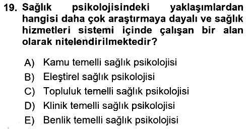 Sosyal Psikoloji 2 2022-2023 Yaz Okulu Sınavı - 19. soru