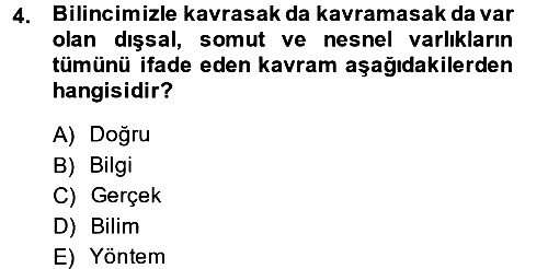 Sosyolojide Araştırma Yöntem ve Teknikleri 2014-2015 Ara Sınav - 4. soru