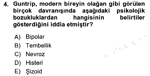 Sosyolojide Yakın Dönem Gelişmeler 2016-2017 Dönem Sonu Sınavı - 4. soru