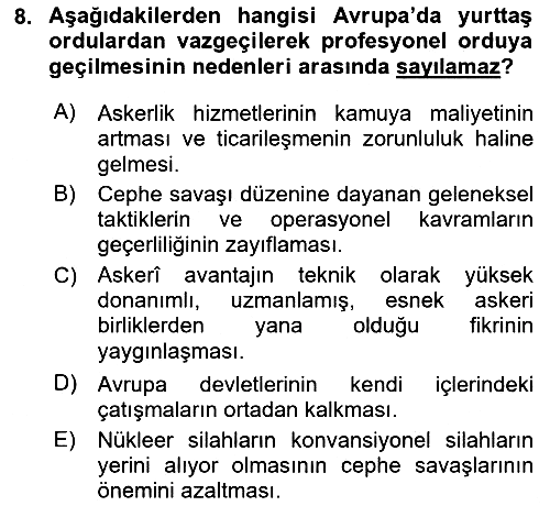 Suç Sosyolojisi 2018-2019 3 Ders Sınavı - 8. soru