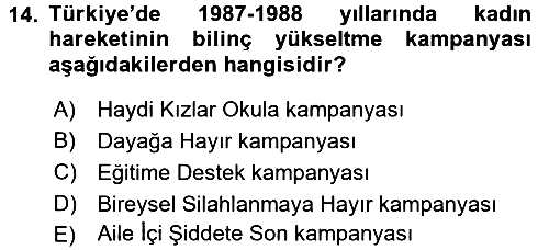 Suç Sosyolojisi 2015-2016 Ara Sınav - 14. soru