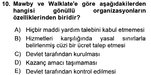 Suç Sosyolojisi 2015-2016 Dönem Sonu Sınavı - 10. soru
