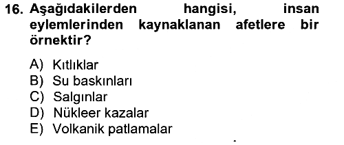 Toplumsal Cinsiyet Çalışmaları 2012-2013 Ara Sınav - 16. soru
