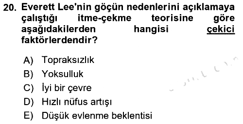 Toplumsal Cinsiyet Çalışmaları 2021-2022 Ara Sınav - 20. soru