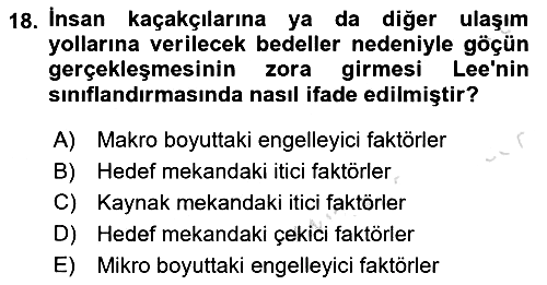 Toplumsal Cinsiyet Çalışmaları 2023-2024 Ara Sınav - 18. soru