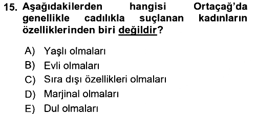 Toplumsal Cinsiyet Sosyolojisi 2017-2018 3 Ders Sınavı - 15. soru