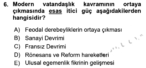 Toplumsal Tabakalaşma ve Eşitsizlik 2018-2019 Yaz Okulu Sınavı - 6. soru